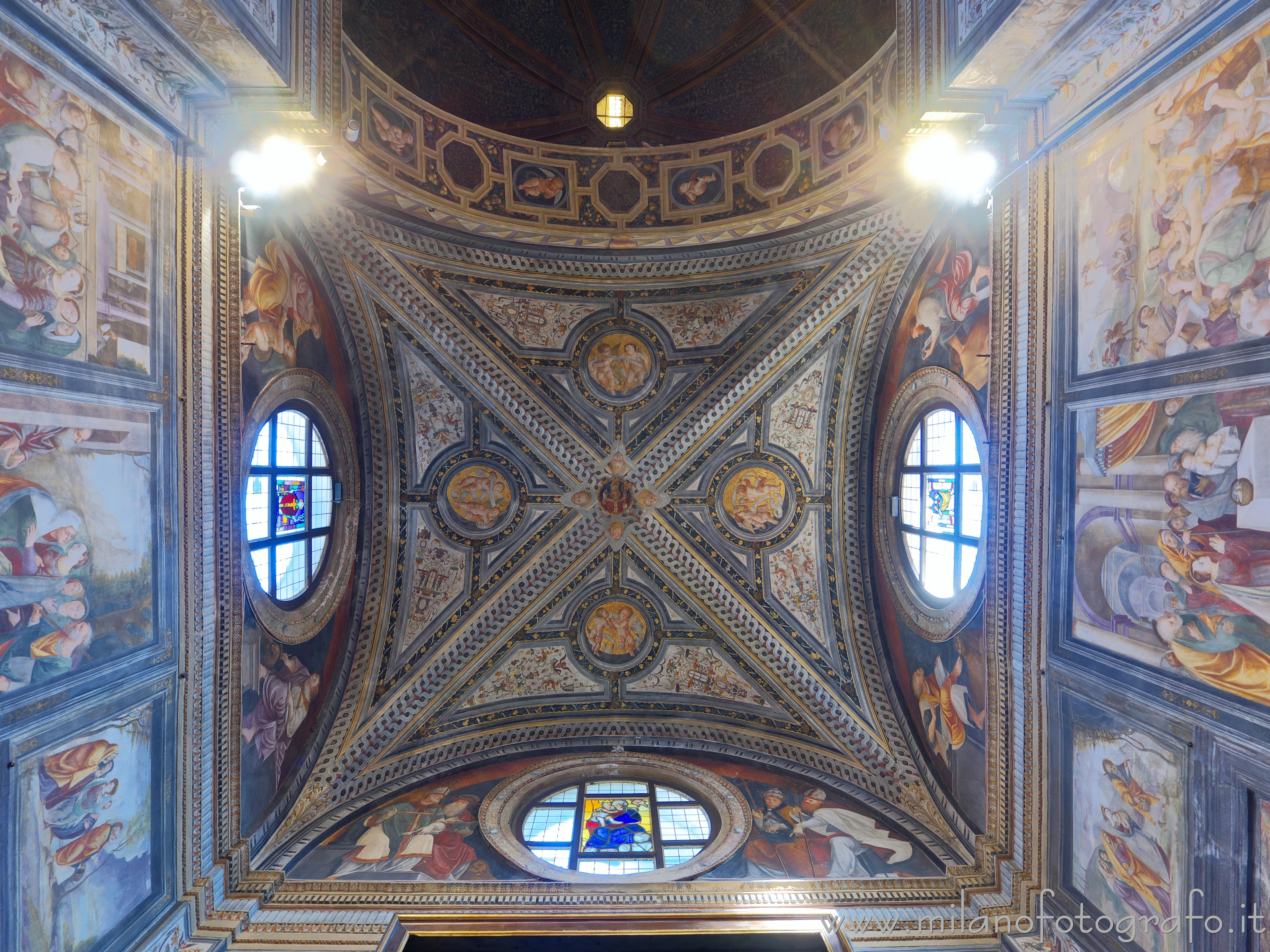 Legnano (Milan, Italy) - Ceiling of the main chapel of the Basilica of San Magno